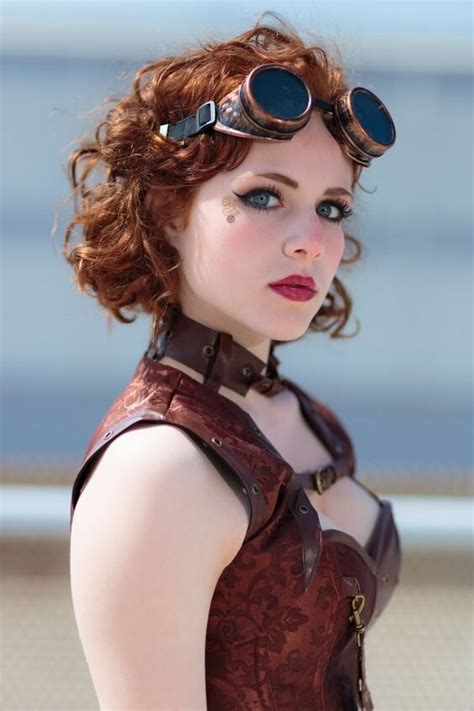 Redheaded Steampunk Cosplay Cutie Lovely Cosplay