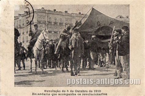 Revolução De 5 De Outubro De 1910 Estandarte Dos Revolucionários