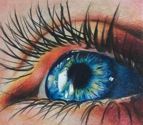 Realistic Eye Drawing Colored Pencil Tutorial Colorin