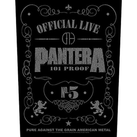 Official Live Pantera Back Patch