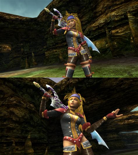 Image Rikku Warrior Victory Posepng Final Fantasy