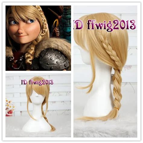 2014 New Movie How To Train Your Dragon 2 Astrid Blonde Braid Women