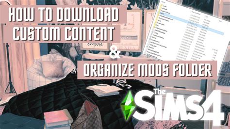 How To Downloadorganize Mods Folder In The Sims 4 💚 Youtube