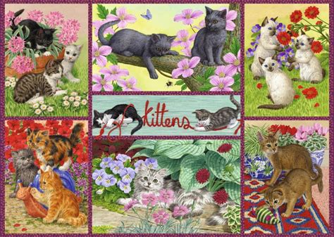 Each puzzle is equally challenging and fun! 500 PIECE JIGSAW PUZZLE - PLAYFUL KITTENS \ Puzzle Palace ...