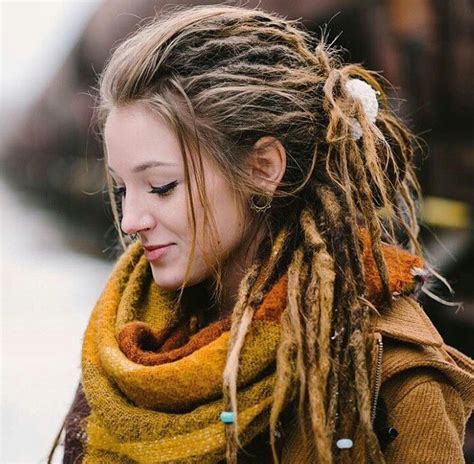 Image Result For Partial Dreads Curly Hair Half Dreaded Hair Hippie
