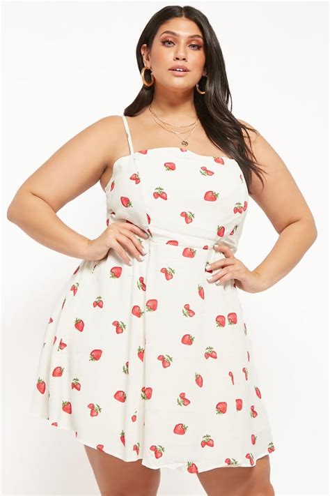 Plus Size Strawberry Cami Mini Dress Best Summer Dresses From Forever