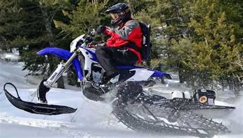 2018 yamaha yz450f with a 2018 yeti 129ss for sale $14,600. Who Is the Snowbike Rider? - Snowmobile.com