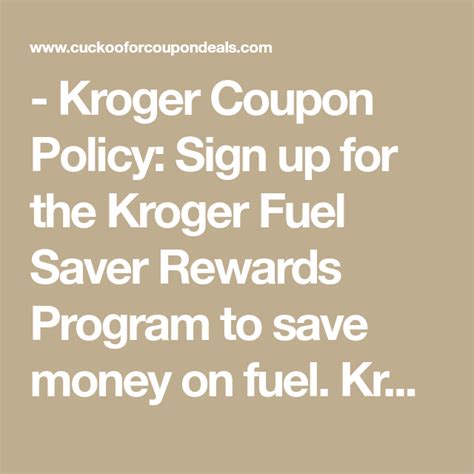 Kroger plus card sign up. Kroger Coupon Policy 2017 | Kroger couponing, Kroger, Coupons