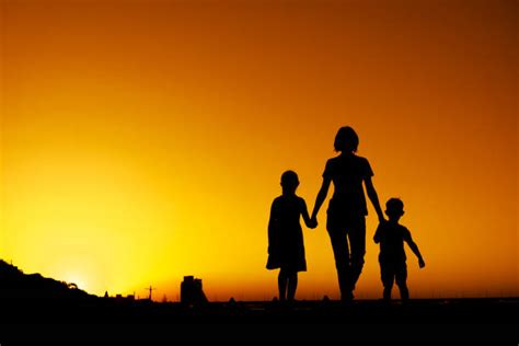 Single Mother Silhouettes Stock Photos Pictures And Royalty Free Images