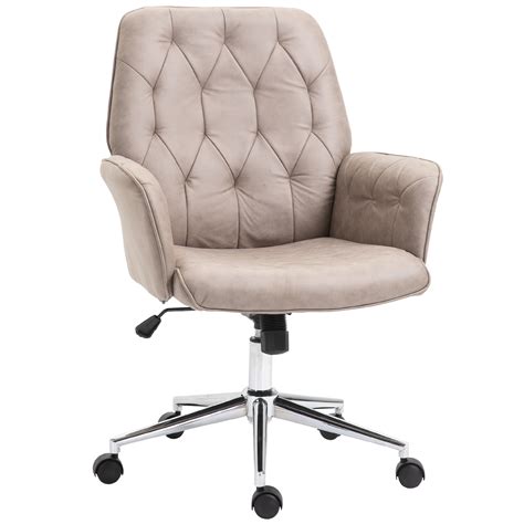 With the biggest chair factory in dubai abu dhabi uae there are amazing selection of chairs from ergonomic. Vinsetto Modern Mid-Back Tufted Linen Fabric Home Office ...