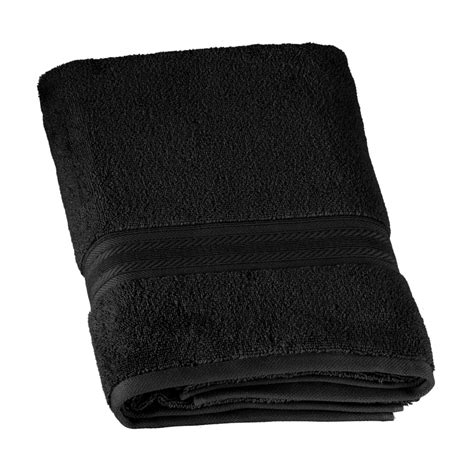 Signature Bath Towel Black Towels Bandm