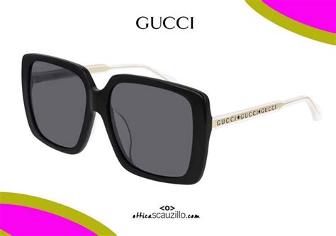 gucci oversized square sunglasses gg0576s col black occhiali ottica scauzillo