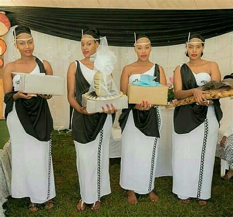 Clipkulture Rwandan Bridesmaids In Black And White Monochrome