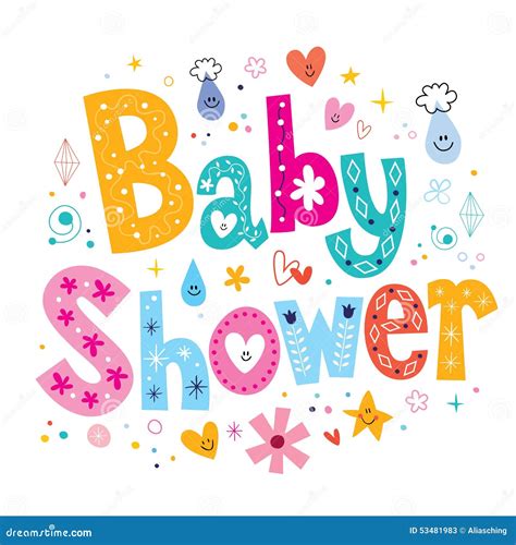 Baby Shower Stock Vector Illustration Of Greeting Baby 53481983