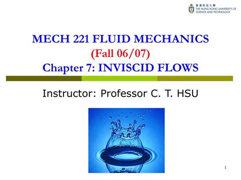 Ppt Mech 221 Fluid Mechanics Fall 0607 Chapter 7 Inviscid Flows