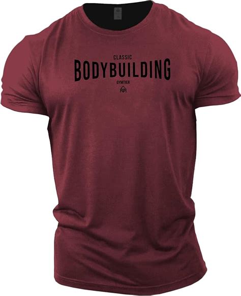 Gymtier Classic Bodybuilding Gym T Shirt Mens Bodybuilding Training Top