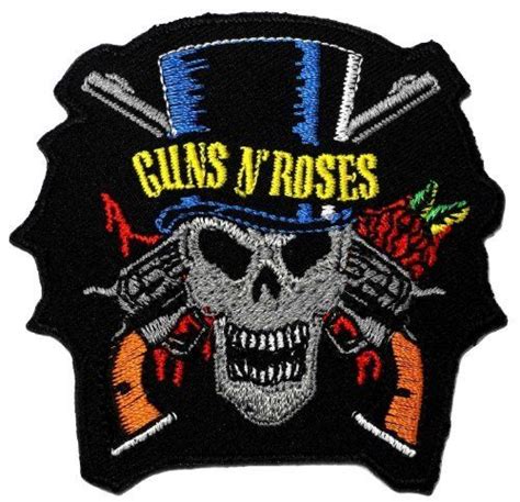 Guns N Roses Rock Music Band Patches Embroidered Iron On Patch Style