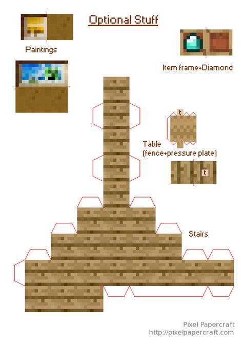 Minecraft Papercraft Mini Furniture Home Design Ideas