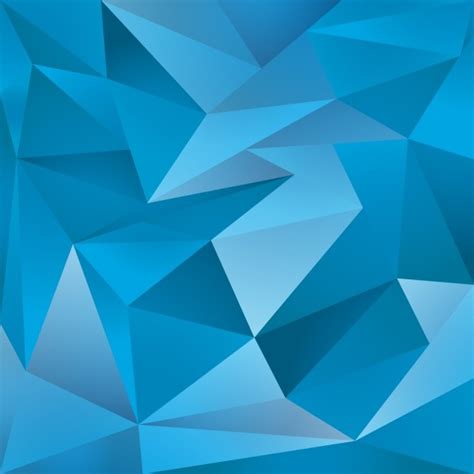 Free Vector Blue Triangles Polygonal Background