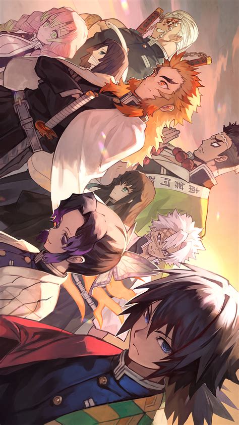 #324568 Hashira, The Pillars, Members, Kimetsu no Yaiba, 4K phone HD