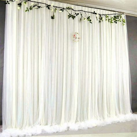 Buy Atongham White Tulle Backdrop For Bridal Shower Photography Tulle