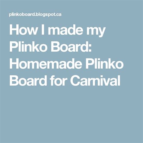 How I Made My Plinko Board Homemade Plinko Board For Carnival Moms