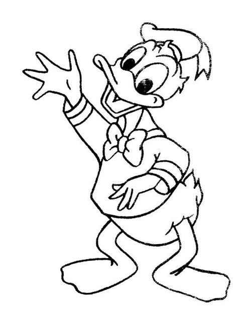 Donald Duck Coloring Pages To Print Coloring Home
