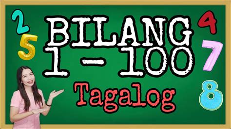 Bilang 1 100 Tagalog Numbers 1 100 Youtube
