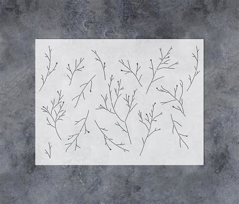 Gss Designs Reusable Tree Twigs Stencils 12x16inch Tree
