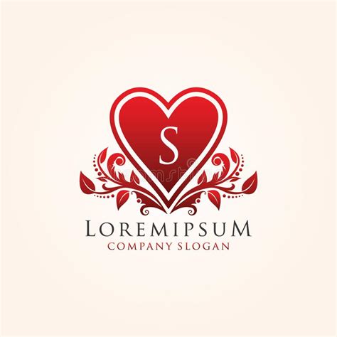 Red Romance Love S Letter Logo Stock Illustration Illustration Of
