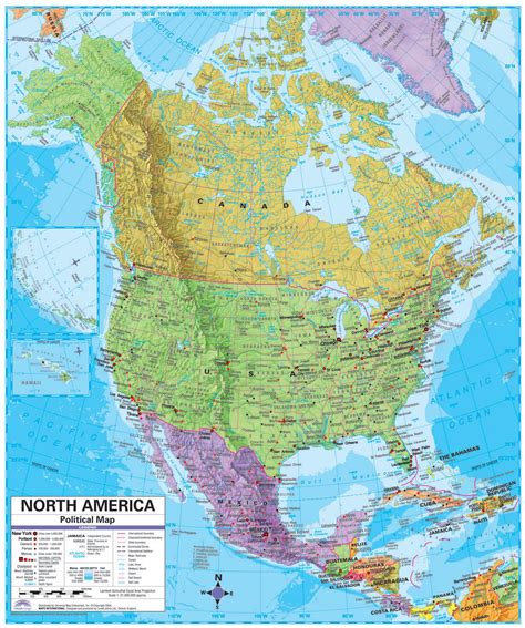 North America Large Detailed Political Map With Capitals Large Porn Sex Picture