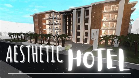 Bloxburg Aesthetic Hotel Speedbuild Part Roblox Youtube Roblox Hot