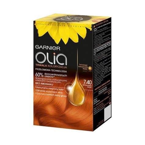 How to care for dyed hair colors. Garnier Olia Hair dye 7.40 Intense Copper - online shop ...
