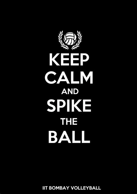 Spike The Ball Calm Volleyball Posters Keep Calm