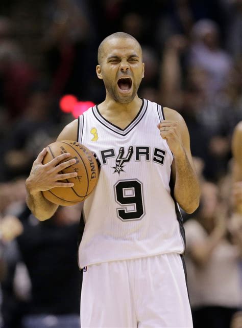 Tony Parker reaches the rafters