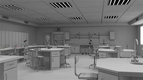 3d model laboratory classroom 3d model vr ar low poly cgtrader
