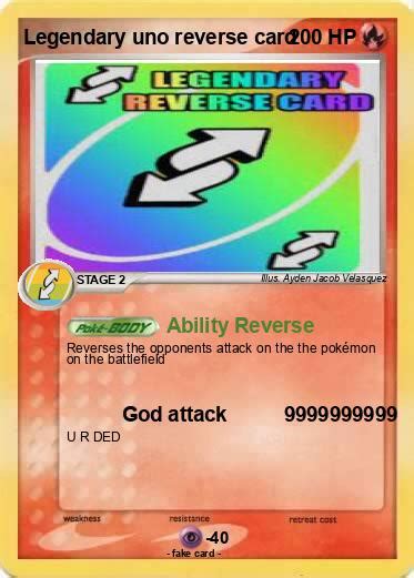 Pokémon Legendary Uno Reverse Card Ability Reverse My Pokemon Card