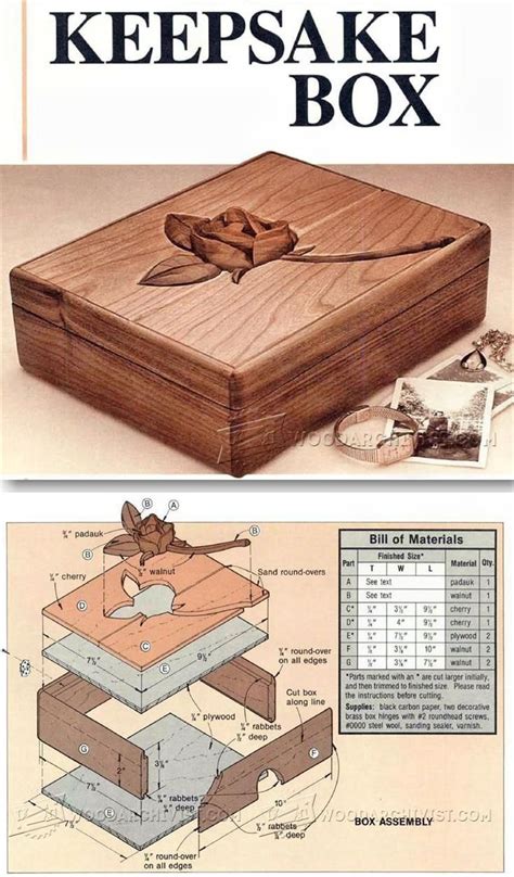 Keepsake Box Plans Woodworking Plans And Projects