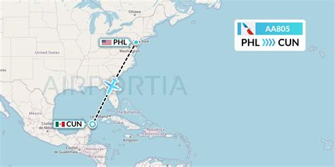 Aa805 Flight Status American Airlines Philadelphia To Cancun Aal805