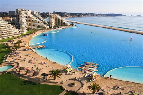 The Worlds Largest Swimming Pool San Alfonso Del Mar Chile Hand