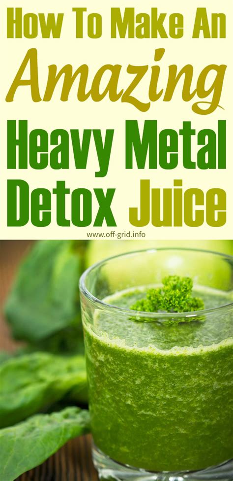 How To Make An Amazing Heavy Metal Detox Juice In 2020 Metal Detox