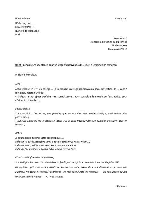 Comment Faire Une Lettre De Motivation Pour Stage Laboite Cv Fr