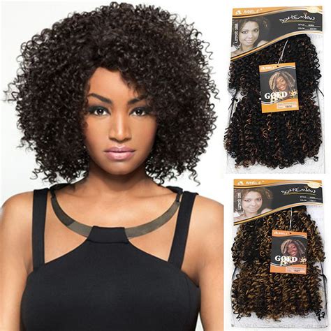 Cheap Noble Gold Dora Color1 1b 27 1b 30 Synthetic Hair Weft Min Curl Fashion Lady Bohemain Curl
