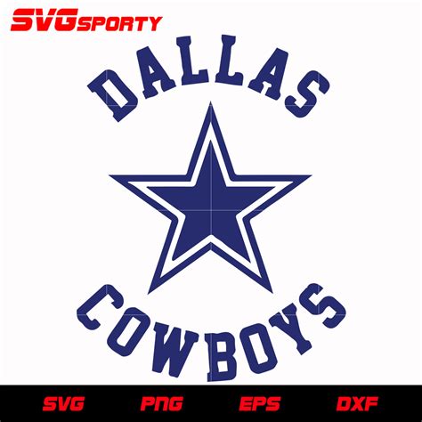 Dallas Cowboys Circle Logo 3 Svg Nfl Svg Eps Dxf Png Digital File