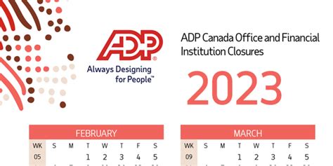 2023 Payroll Calendar Adp Canada