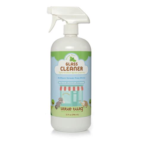 natural glass cleaner no streaks for windows and mirrors by little twig