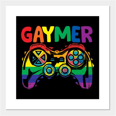 Gaymer Gay Pride Flag Lgbt Gamer Lgbtq Gaymer Posters And Art