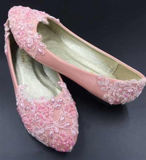 formal pink shoes pink ballet shoes blush pink wedding shose bridal shoes bridal shoes