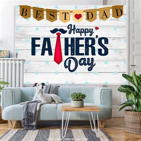 Best Dad White Wood Star Happy Fathers Day Backdrop In 2022 Wood