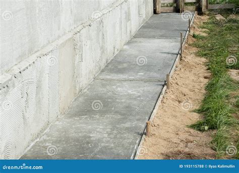 Concrete Blind Area Along The House Stock Photo Image Of Blind Site